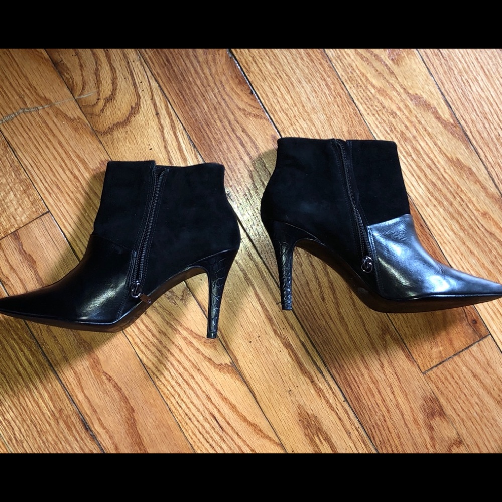 Trina Turk Leather/Suede Ankle Booties
